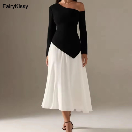 FairyKissy Черные плиссированные вечерние платья длиной до щиколотки Вечерние женские платья для выпускного вечера длиной до пола, вечернее платье Vestidos De Noch