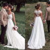 Индивидуальное платье Mariage платье Boho Beach Robe De Mariée Bride To Be Кружевное элегантное свадебное платье Длинное платье невесты Vestido De Novia