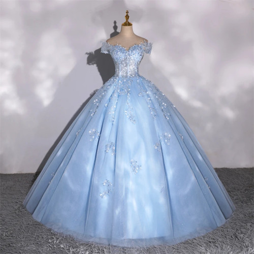 Блестящие вечерние платья 15, платья Quinceanera, бальное платье, элегантное платье с открытыми плечами для 15-летнего возраста, платье для выпускного вечера по индивидуальному заказу
