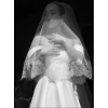 Высокое качество, свадебная фата 2T с кружевным краем и расческой, роскошная 2-слойная фата