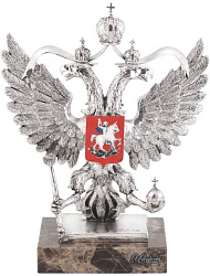 Скульптура 'Герб России' серебро