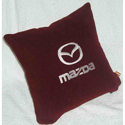 Подушка Mazda бордовая