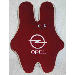 Подушка-заяц Opel (бордовая)