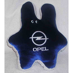 Подушка-заяц Opel (синяя)