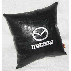 Подушка Mazda из искусственной кожи черная